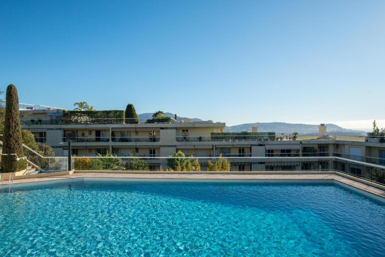 3 Pieces Vue Mer Et Piscine Quartier Parc Imperial 니스 외부 사진